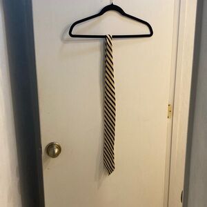 Nautica Black and Gold Striped Tie